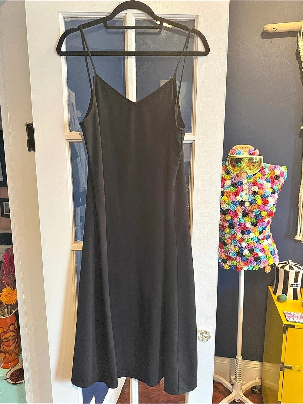Uniqlo Black Maxi Slip Dress